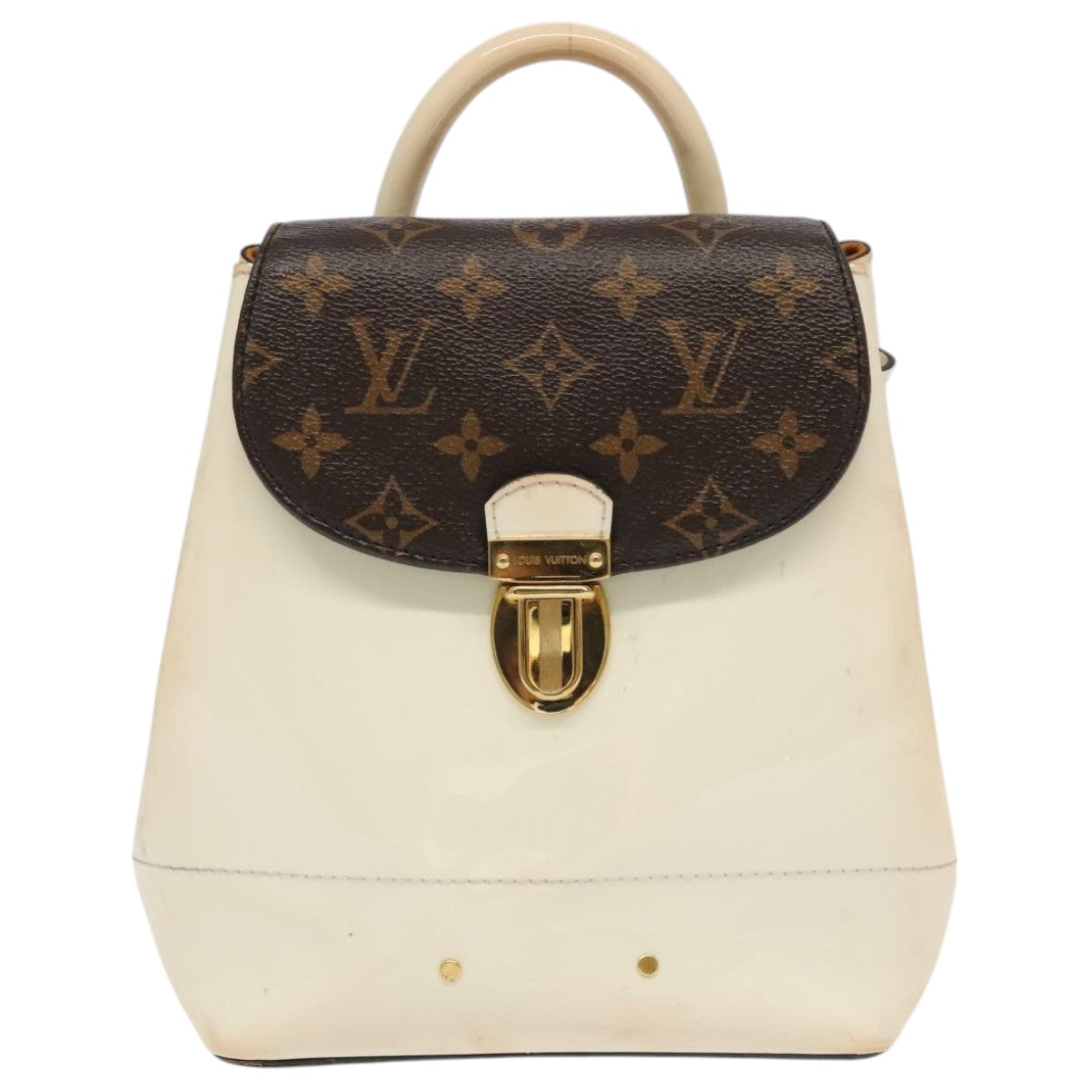 Louis Vuitton Hot Springs White Leather Backpack Bag (Pre-Owned)