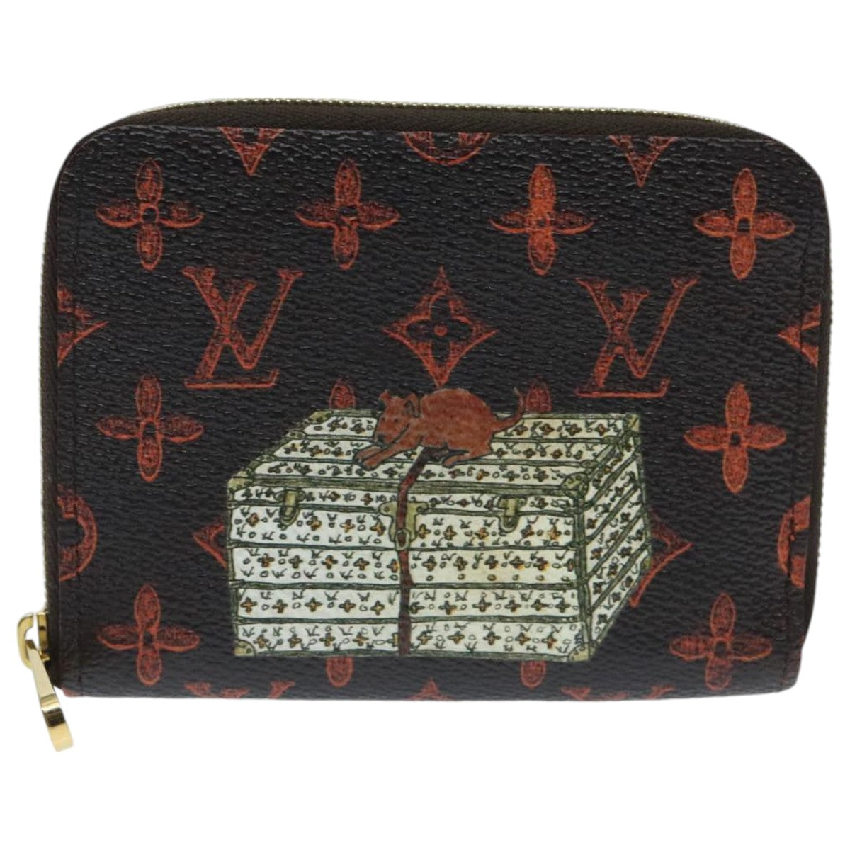 Louis Vuitton Coin Purse Brown Canvas Wallet  (Pre-Owned)