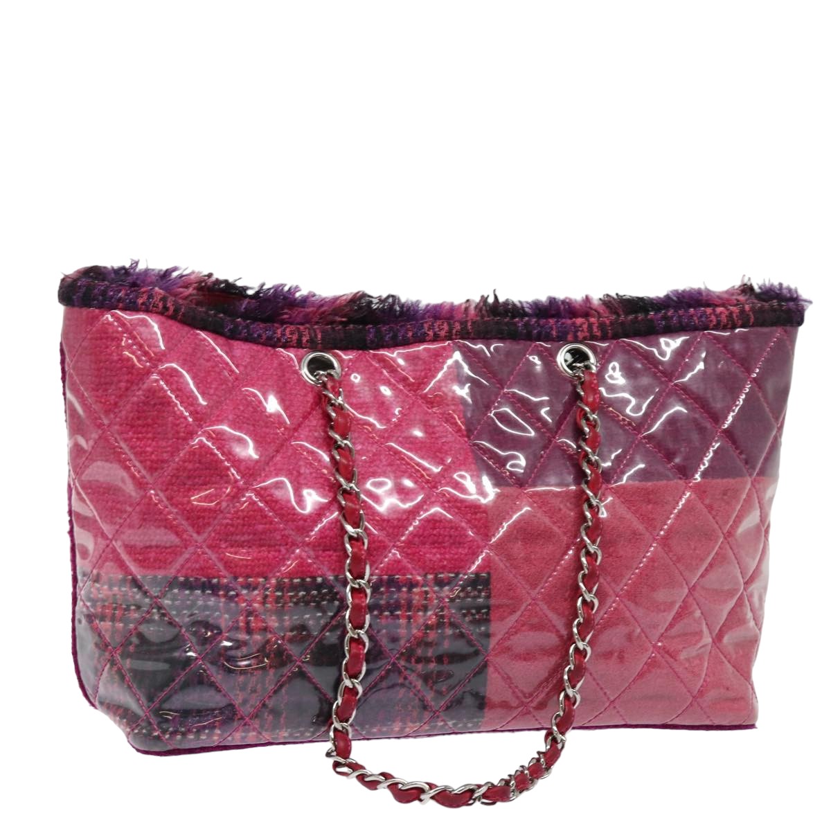 Chanel Matelassé Pink Vinyl Tote Bag (Pre-Owned)