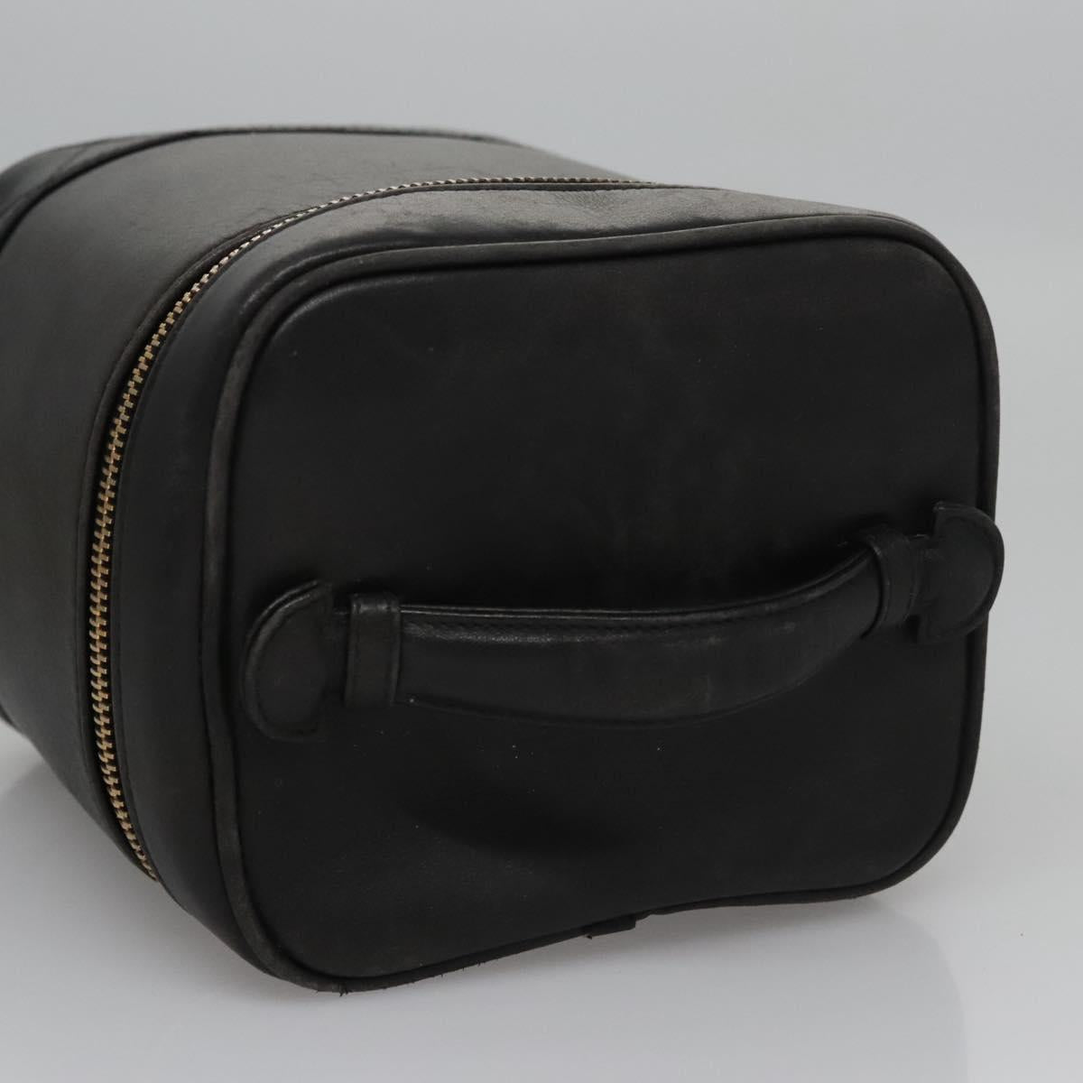 Chanel Vanity Black Leather Handbag (Pre-Owned)