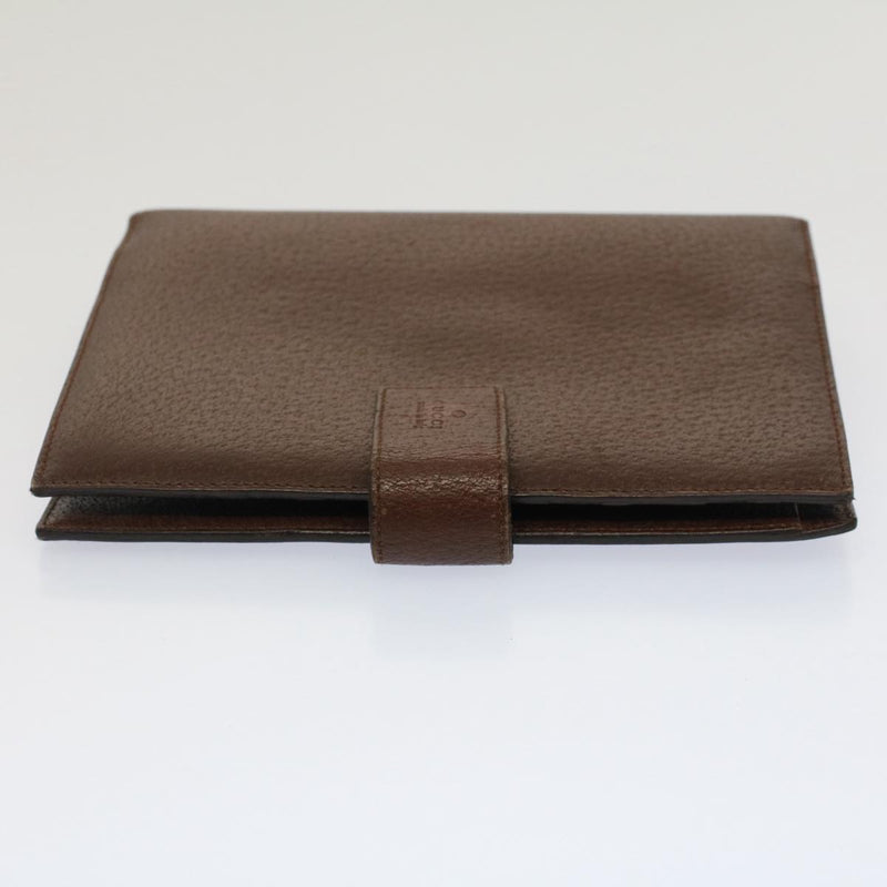 Gucci Couverture Agenda Brown Leather Wallet  (Pre-Owned)
