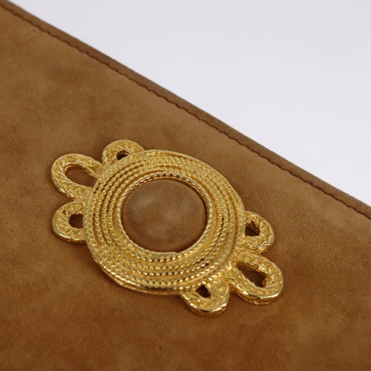 Salvatore Ferragamo Beige Suede Shoulder Bag (Pre-Owned)