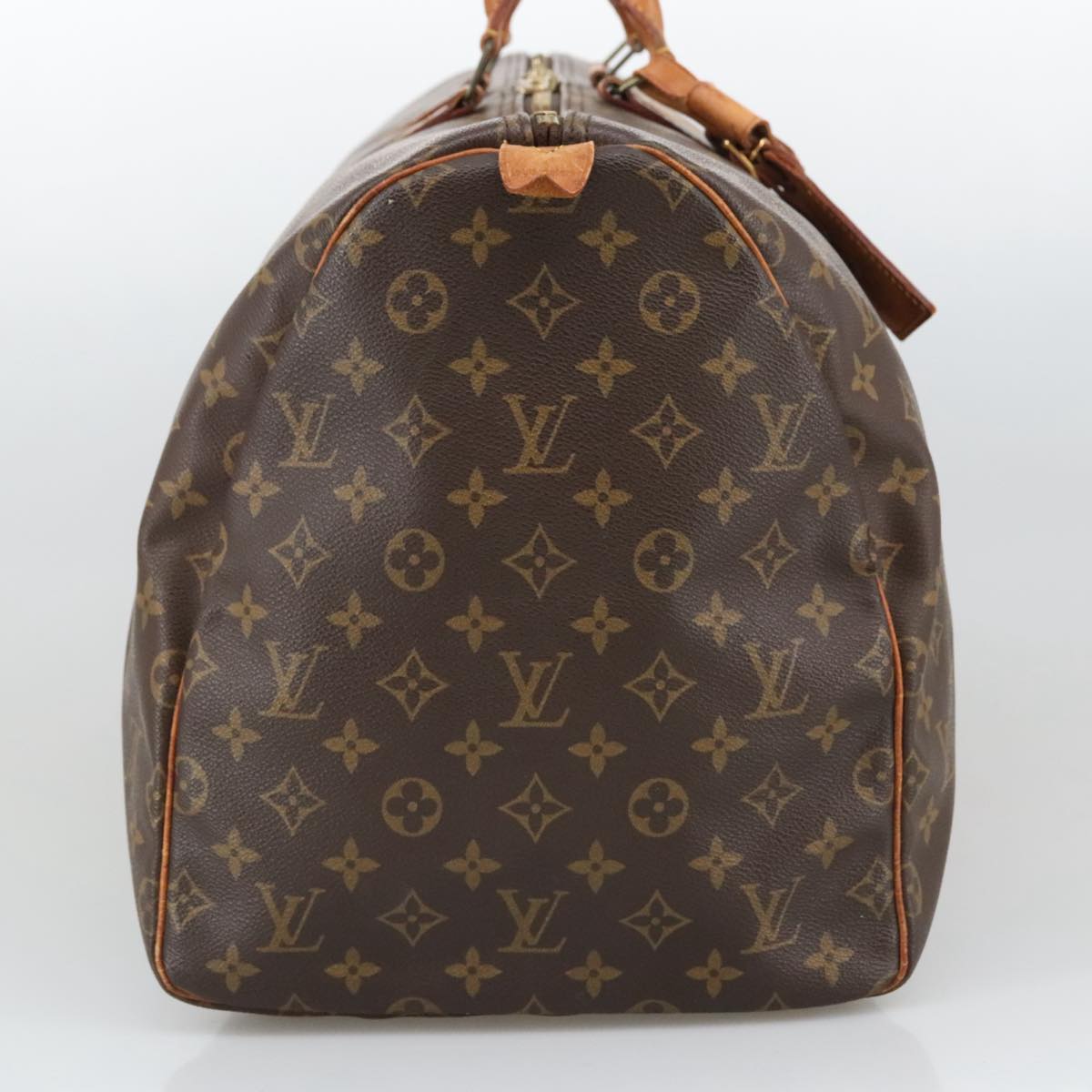 Louis Vuitton Keepall 55 Brown Canvas Travel Bag (Pre-Owned)