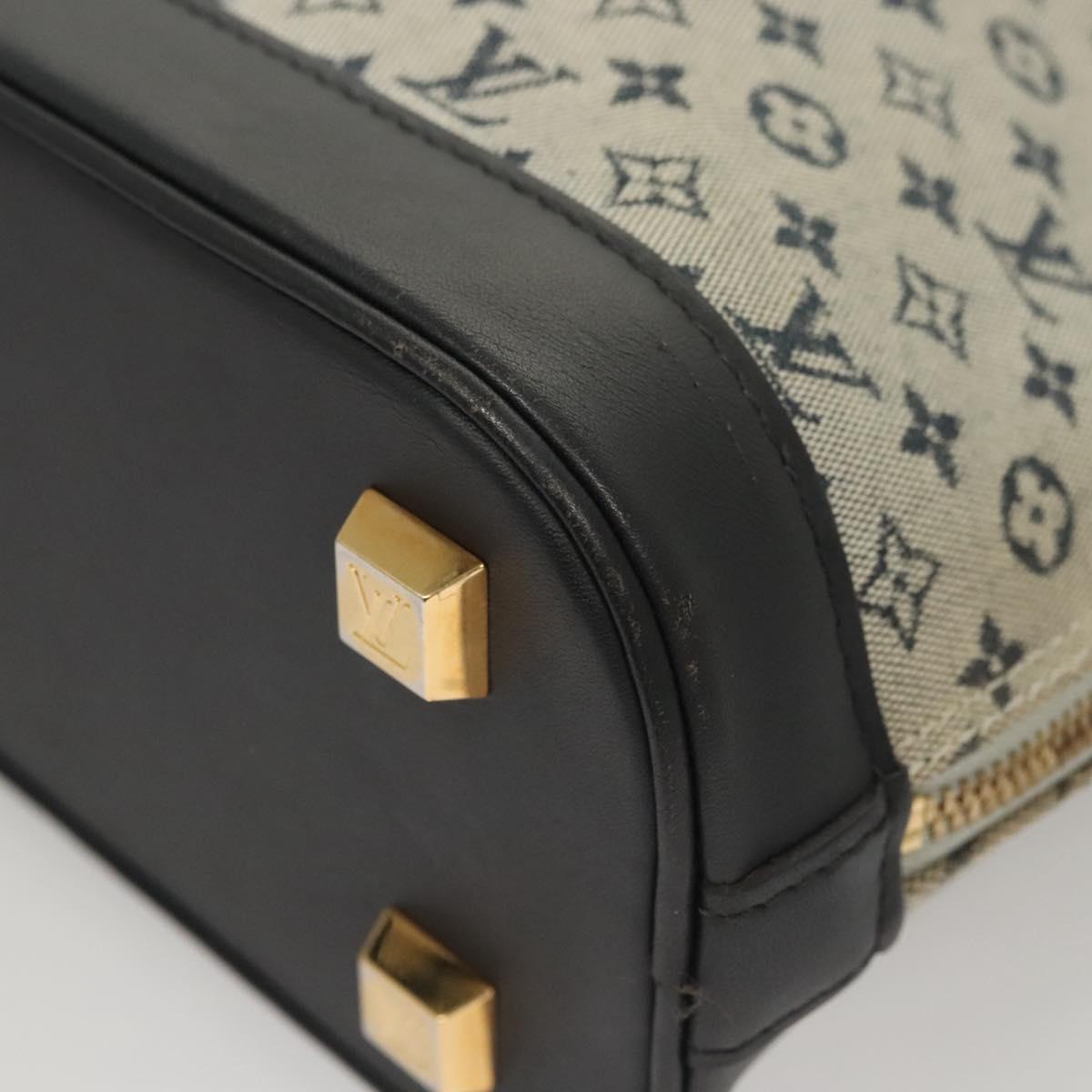 Louis Vuitton Alma Mini Black Canvas Handbag (Pre-Owned)