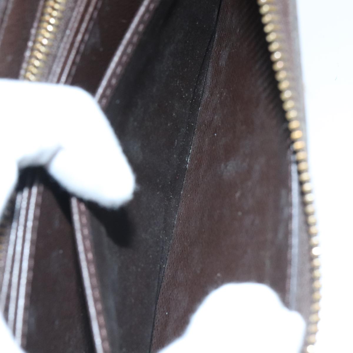 Louis Vuitton Zippy Wallet Brown Canvas Wallet  (Pre-Owned)