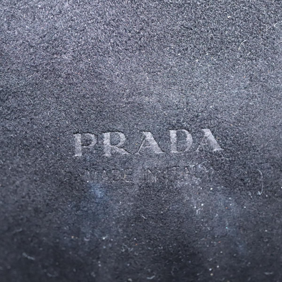 Prada -- Navy Leather Clutch Bag (Pre-Owned)