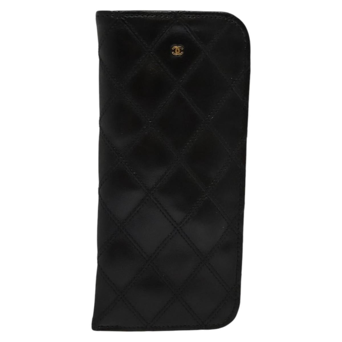Chanel Coco Mark Black Lizard Wallet  (Pre-Owned)