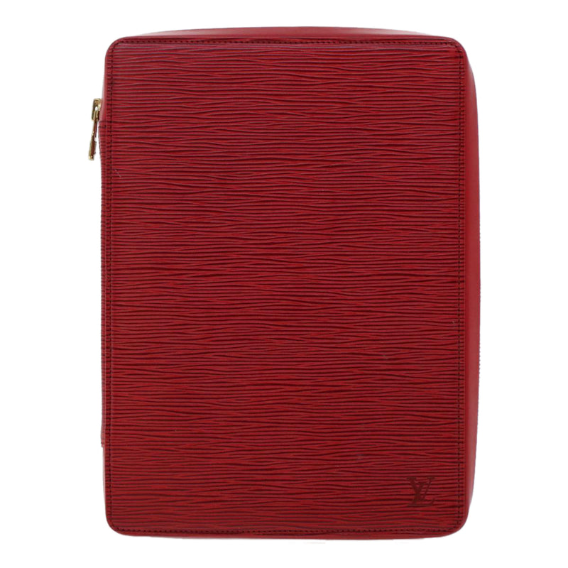 Louis Vuitton Pochette Red Leather Clutch Bag (Pre-Owned)