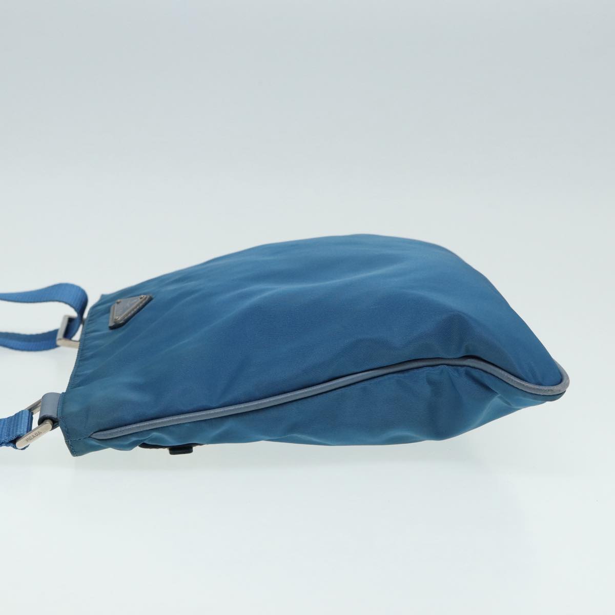 Prada Tessuto Blue Synthetic Shoulder Bag (Pre-Owned)
