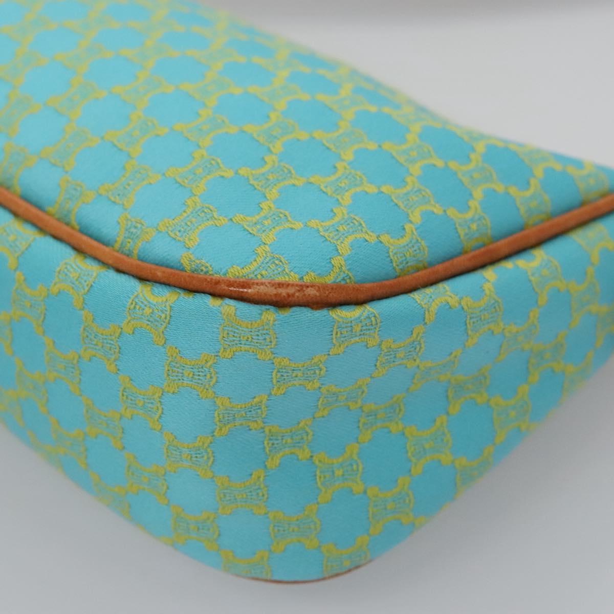 Céline Macadam Blue Canvas Clutch Bag (Pre-Owned)