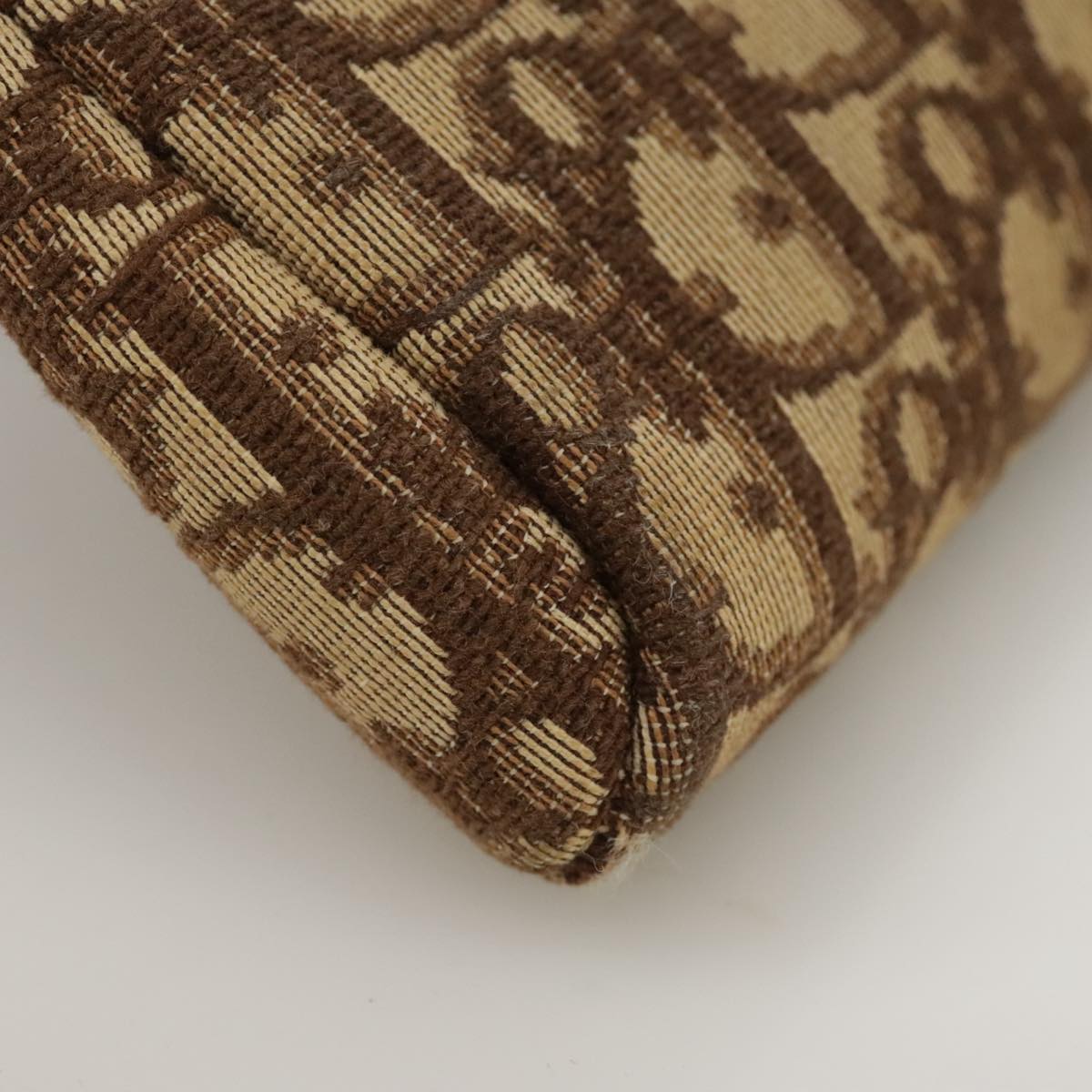 Dior Trotter Brown Canvas Clutch Bag (Pre-Owned)