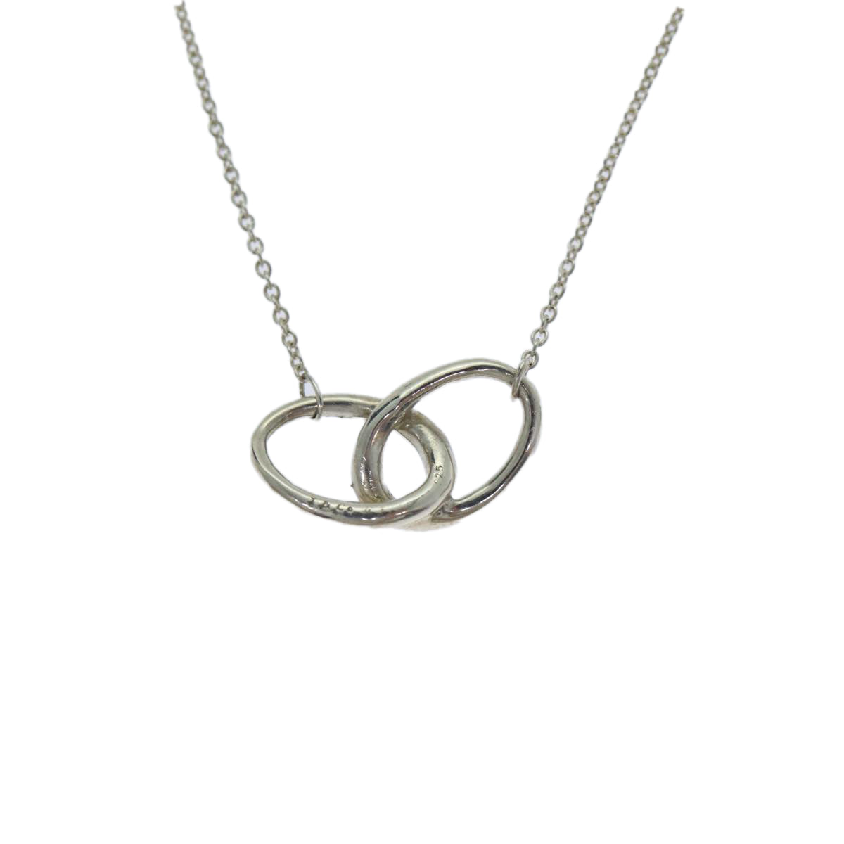 Tiffany & Co Double Loop Silver Silver Necklace Jewelry (Pre-Owned)