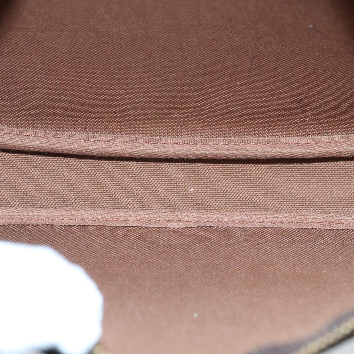 Louis Vuitton Pochette Accessoire Brown Canvas Clutch Bag (Pre-Owned)