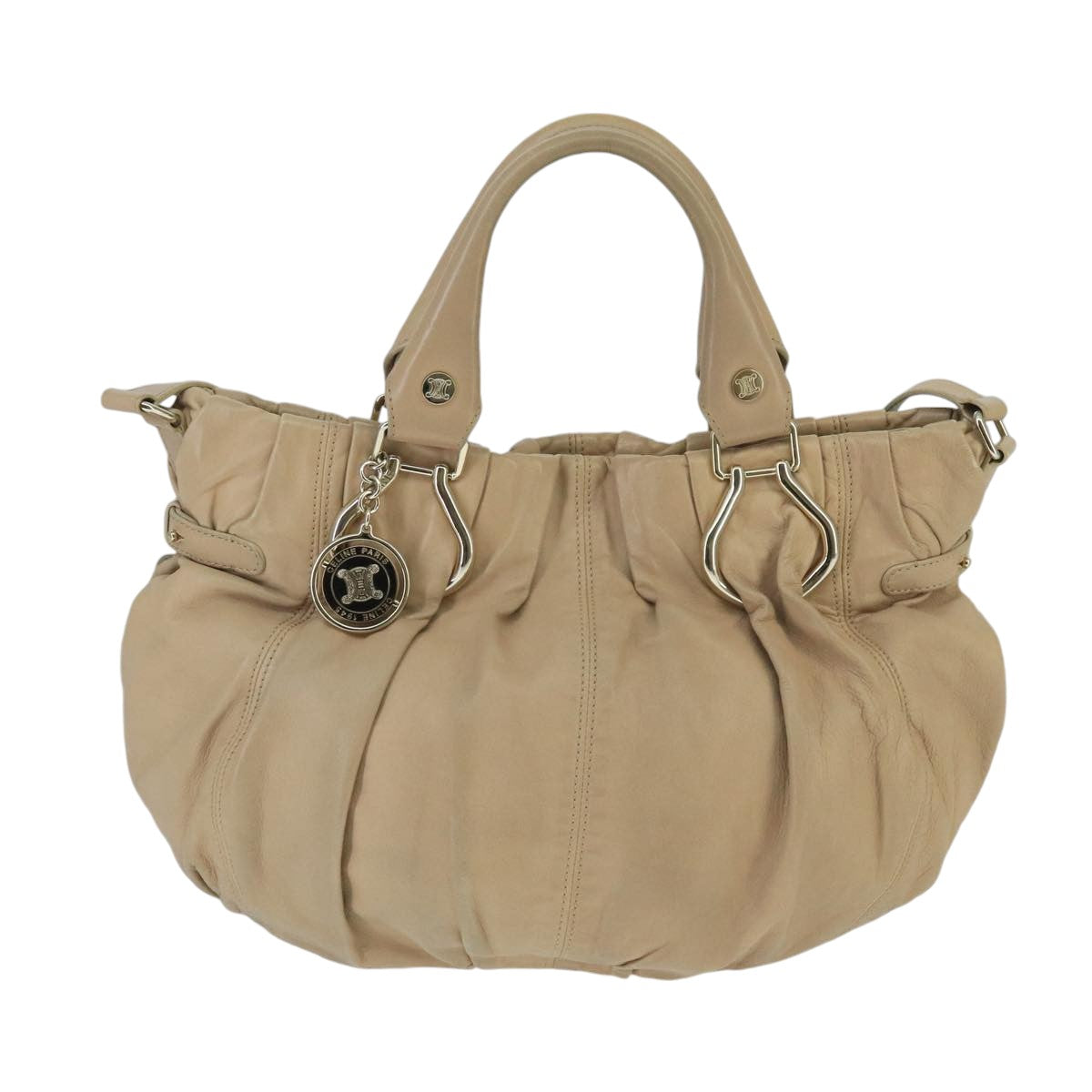 Céline Pillow Beige Leather Handbag (Pre-Owned)