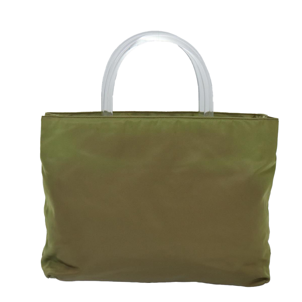 Prada Tessuto Khaki Synthetic Handbag (Pre-Owned)