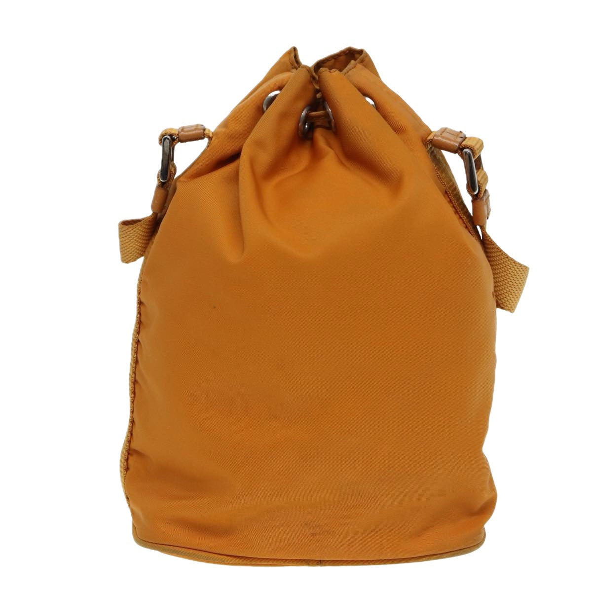 Prada Tessuto Orange Synthetic Clutch Bag (Pre-Owned)