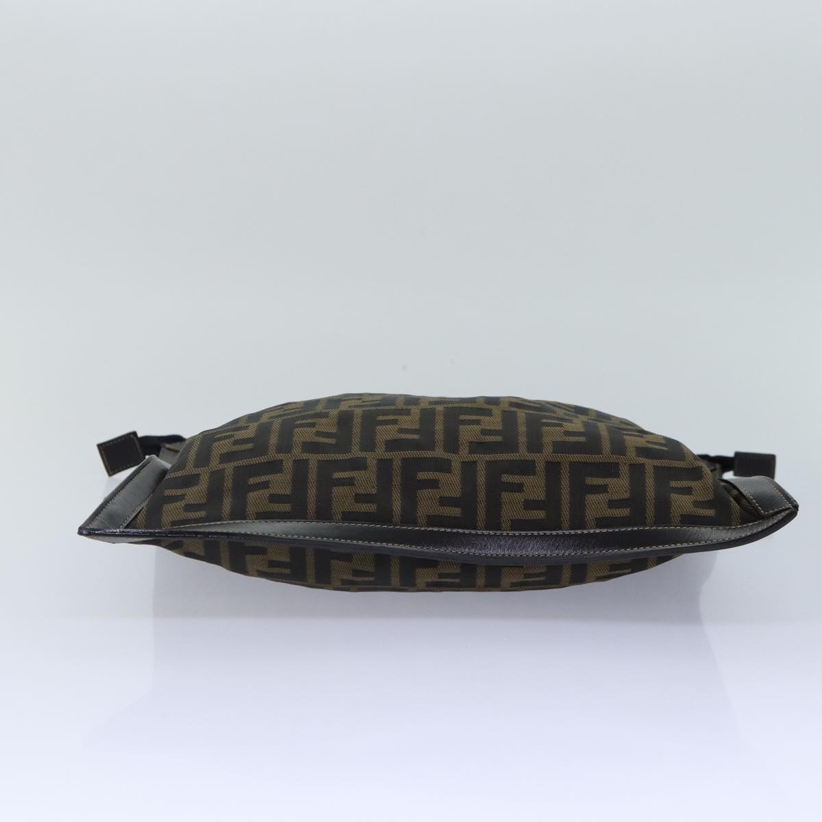 Fendi Zucca Brown Canvas Clutch Bag (Pre-Owned)