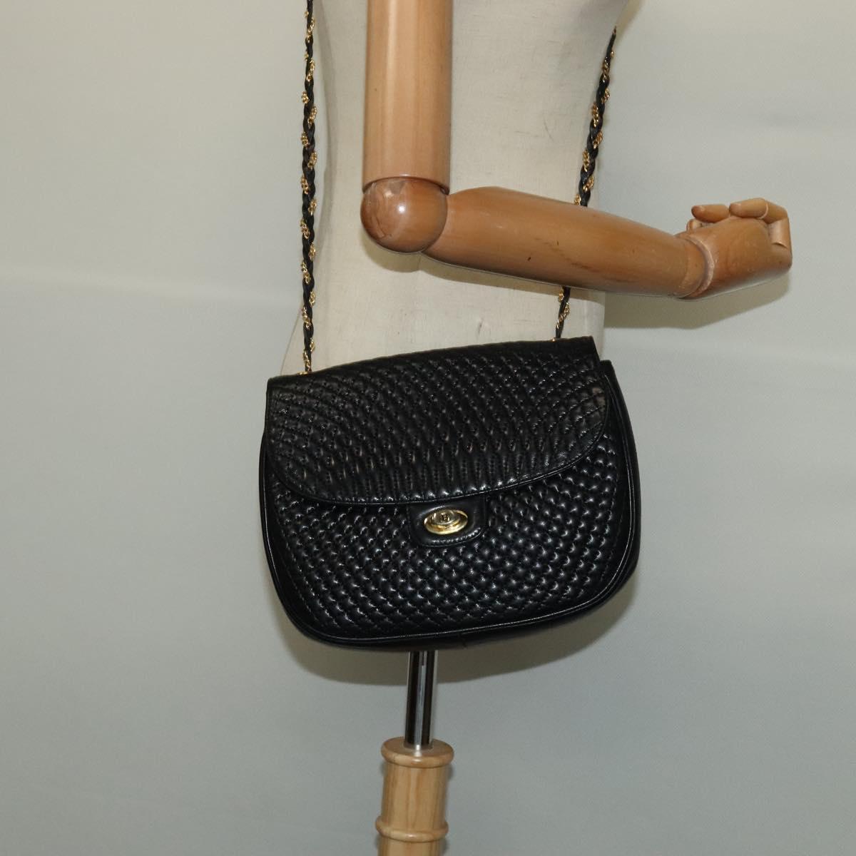 Bally Black Leather Shoulder Bag (Pre-Owned)