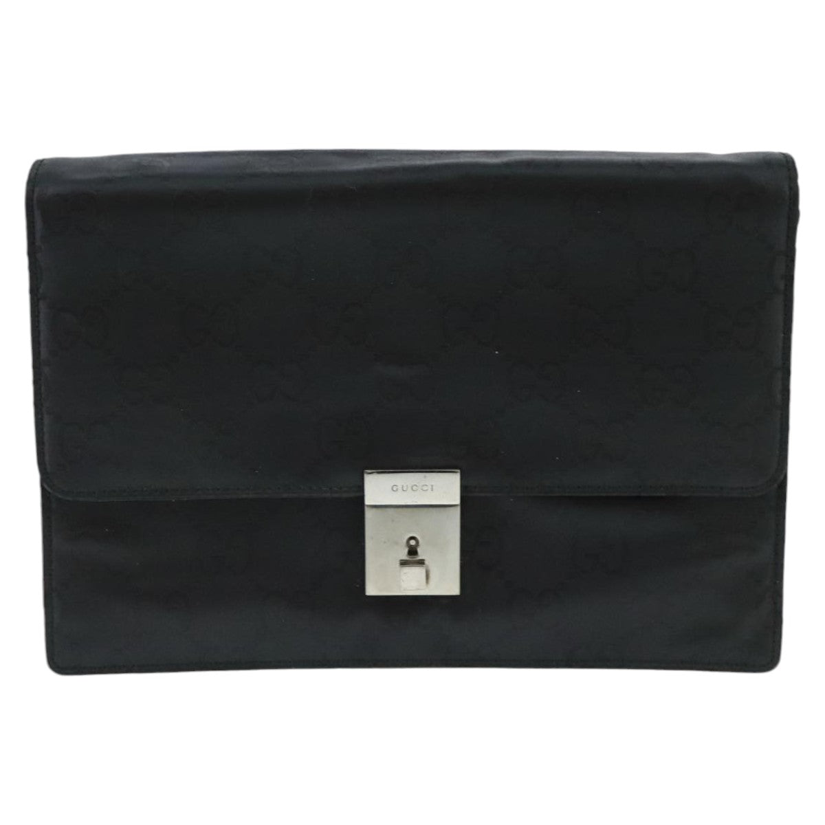 Gucci Black Canvas Clutch Bag (Pre-Owned)