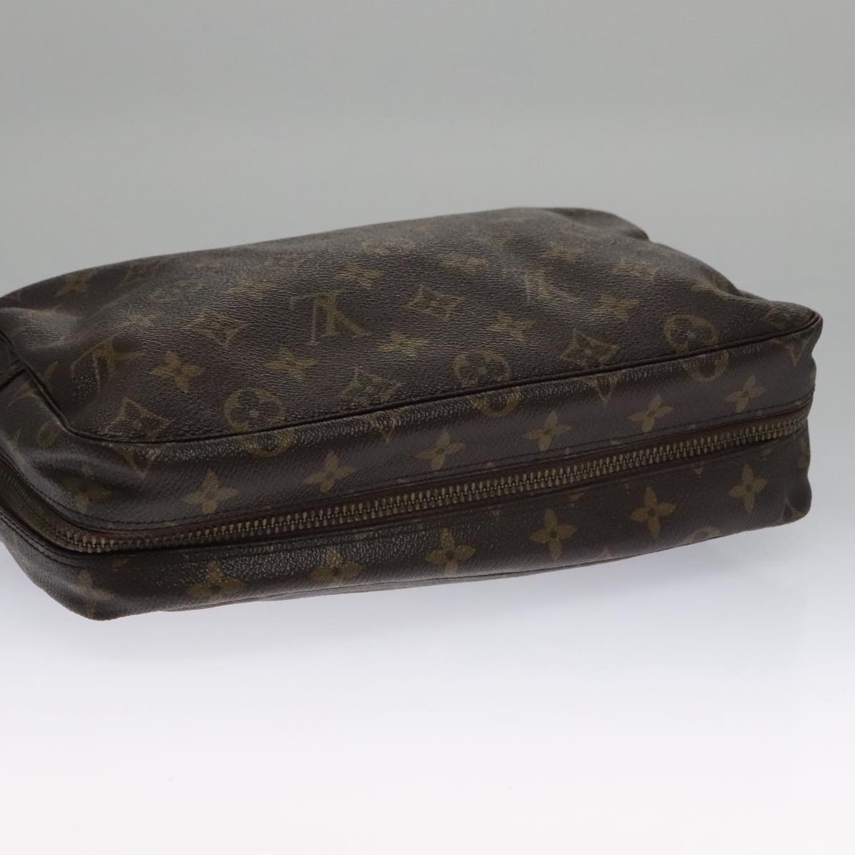 Louis Vuitton Trousse Toilette 28 Brown Canvas Clutch Bag (Pre-Owned)