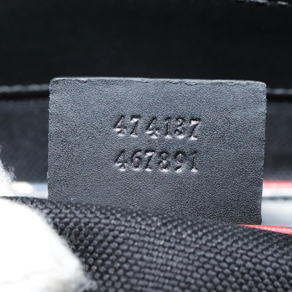 Gucci Jackie Black Canvas Shoulder Bag (Pre-Owned)