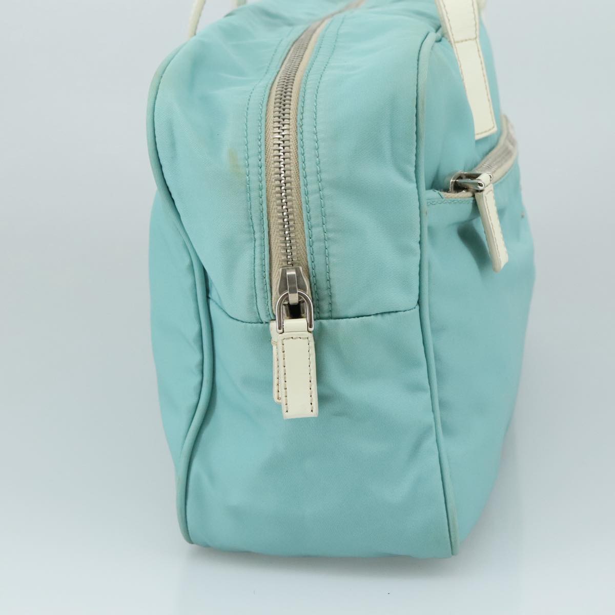 Prada Blue Synthetic Shoulder Bag (Pre-Owned)