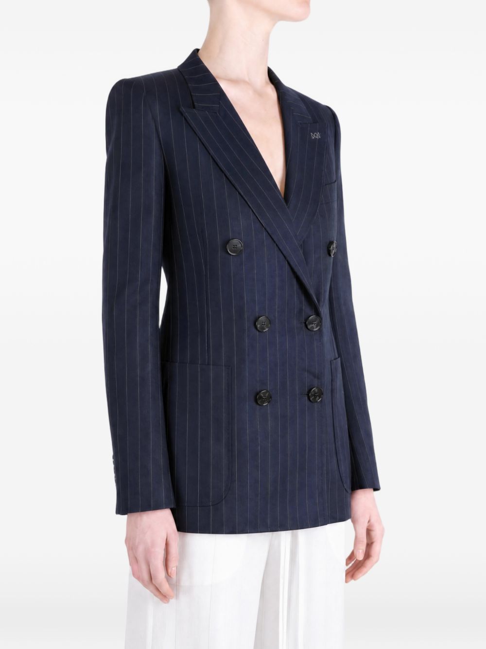 Givenchy Women's Pinstripe Double-Breasted Blazer