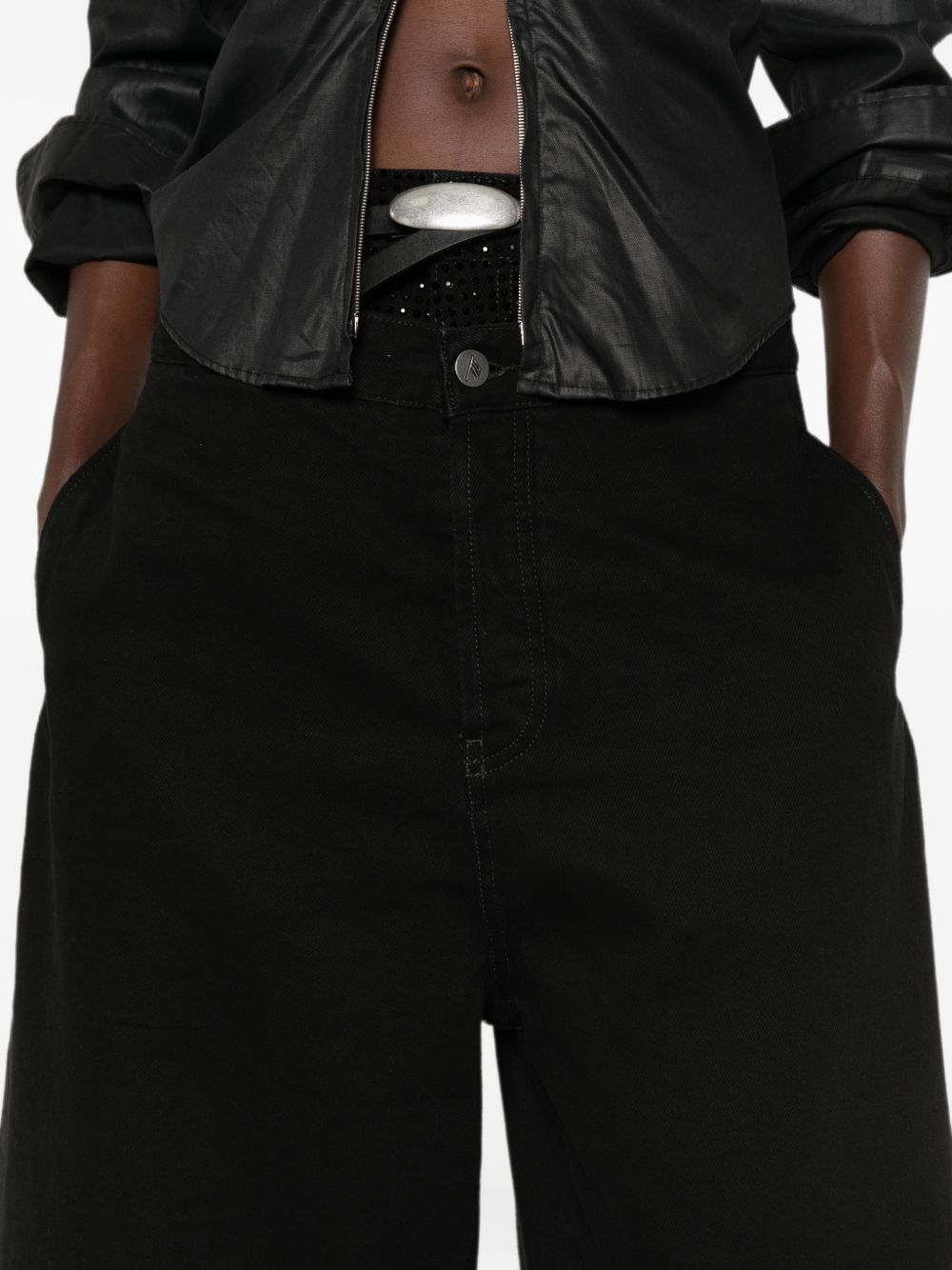 The Attico Women's Shorts Black