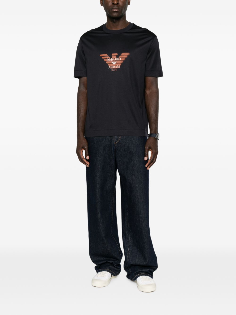 Emporio Armani Men's T-Shirts And Polos Navy