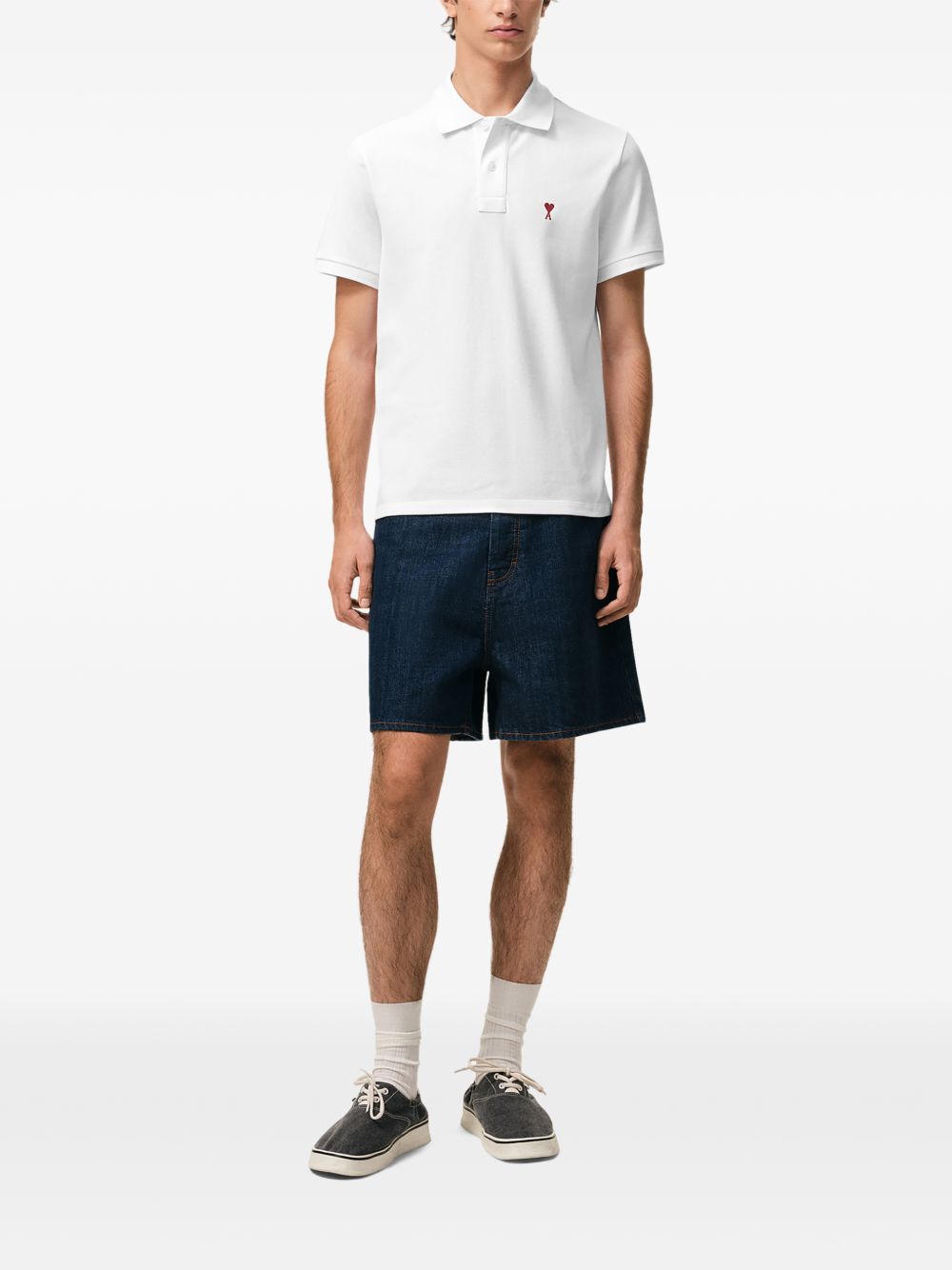 Ami Paris Men's T-Shirts And Polos White