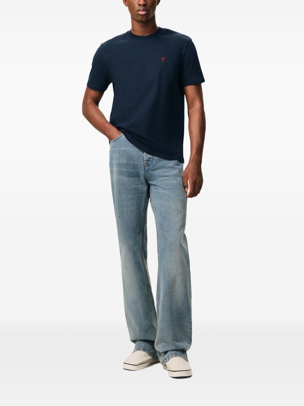 Ami Paris Men's T-Shirts And Polos Navy