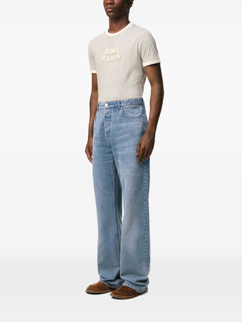 Ami Paris Men's Jeans Light Blue