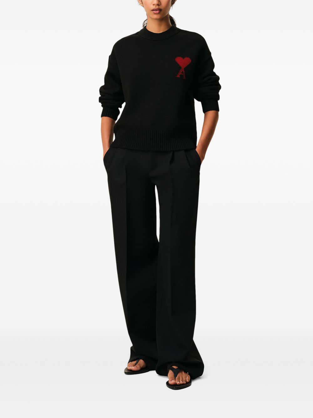 Ami Paris Women's Sweaters Black