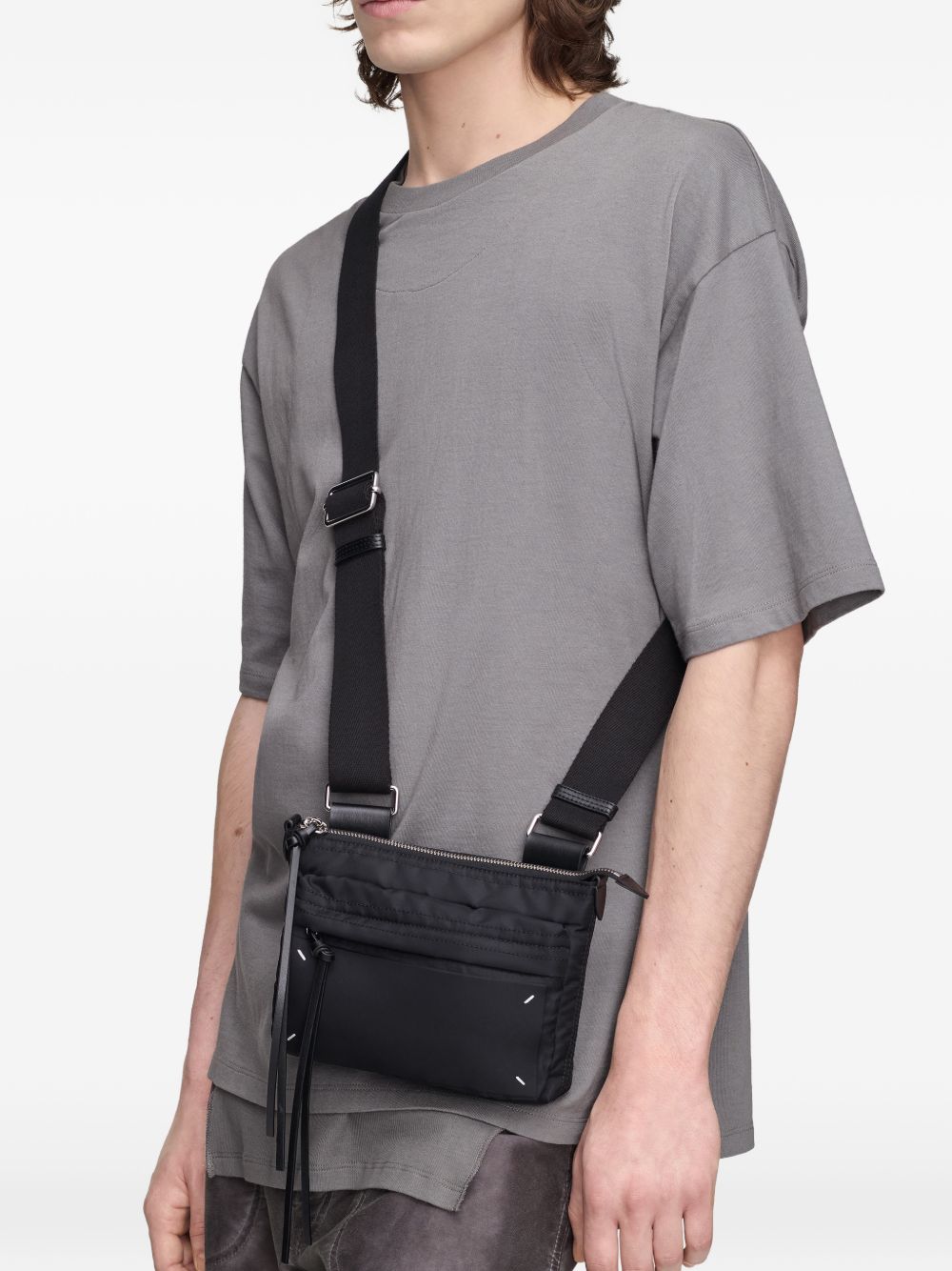 Maison Margiela Men's Zip Line Crossbody Bag
