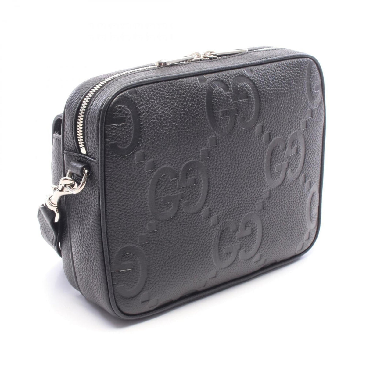 Gucci Black Leather Crossbody Bag Handbag Shoulder Bag (Pre-Owned)