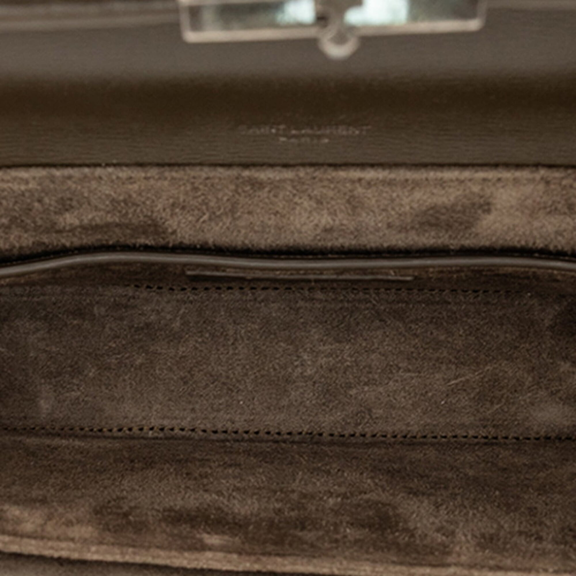 Saint Laurent Brown Leather Handbag Shoulder Bag (Pre-Owned)
