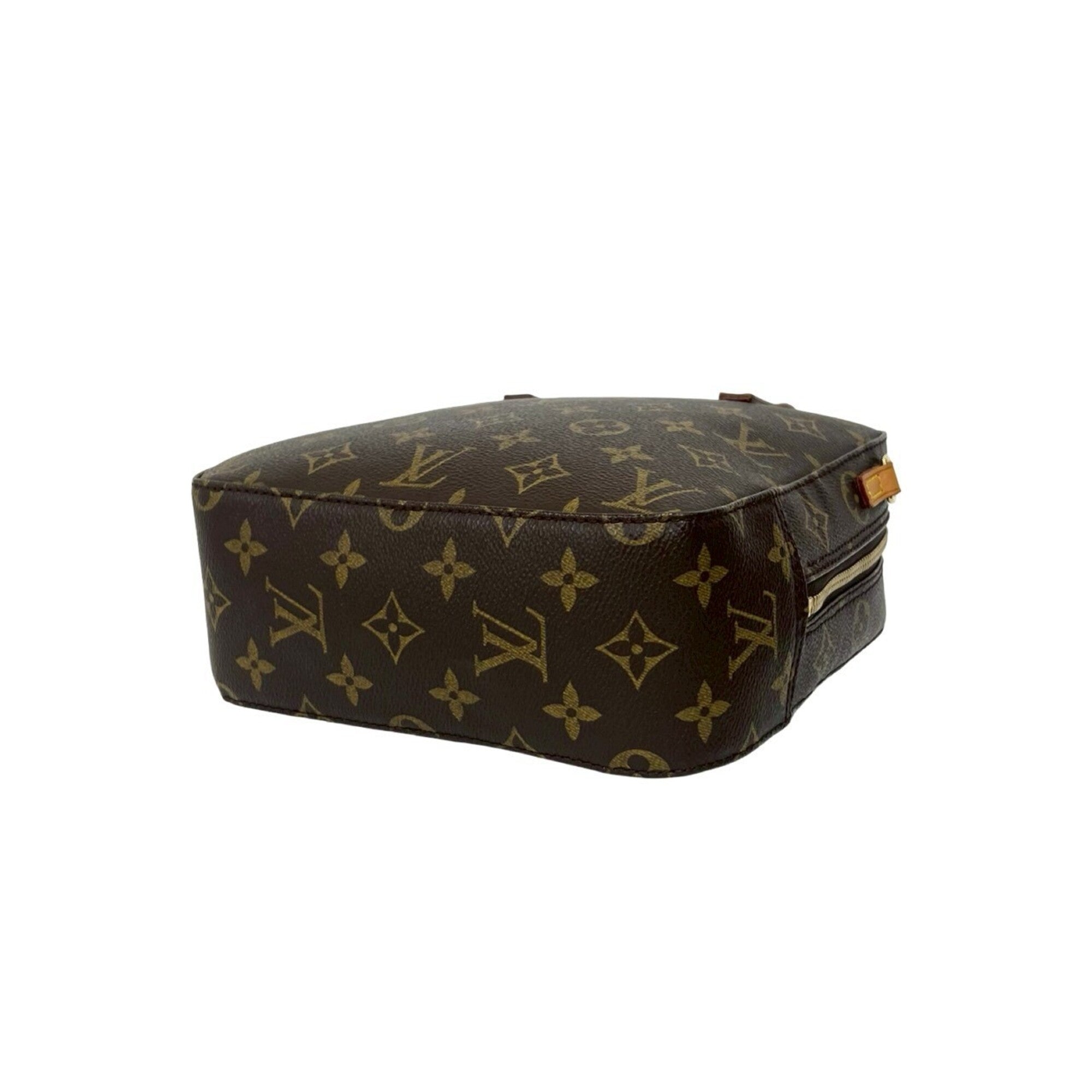 Louis Vuitton Brown Leather Pvc Handbag Shoulder Bag (Pre-Owned)