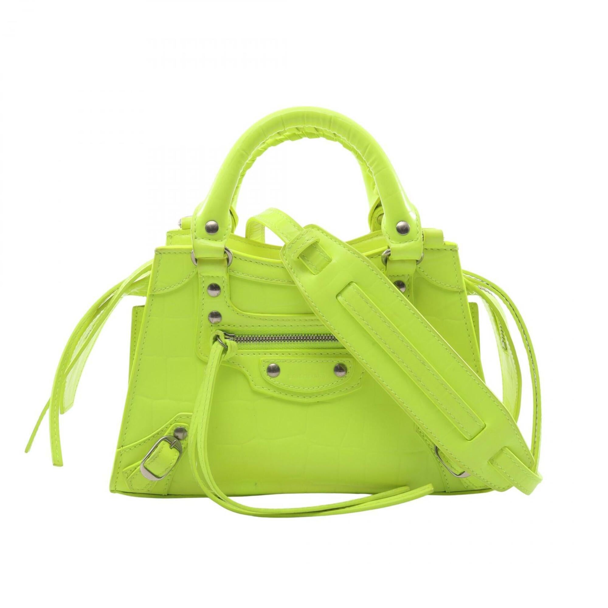 Balenciaga Yellow Leather Handbag (Pre-Owned)