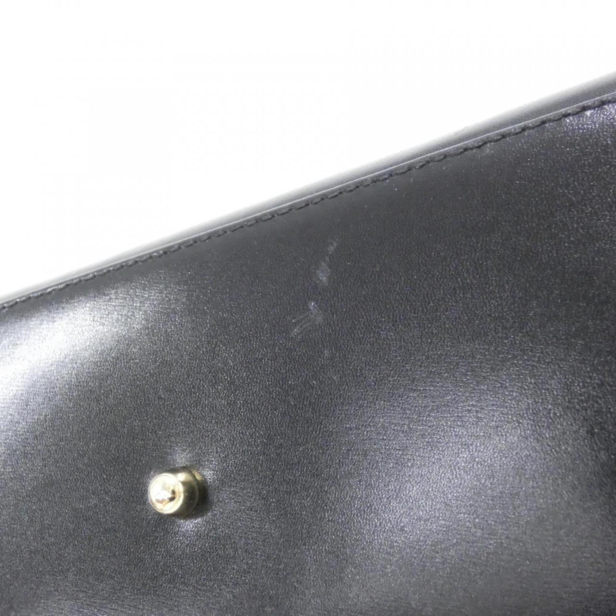 Gucci Black Leather Handbag (Pre-Owned)