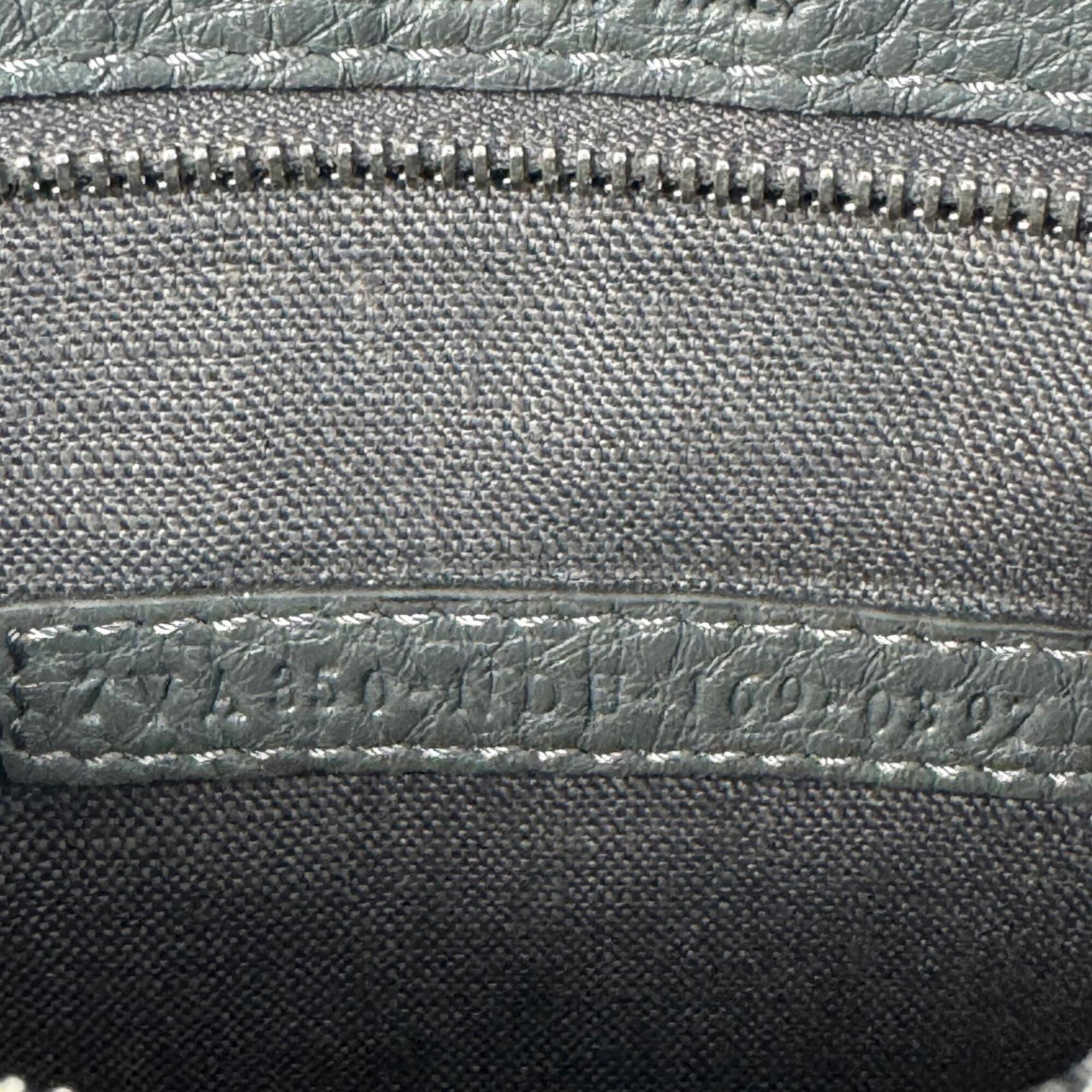 Fendi Dark Gray Leather Clutch Bag (Pre-Owned)
