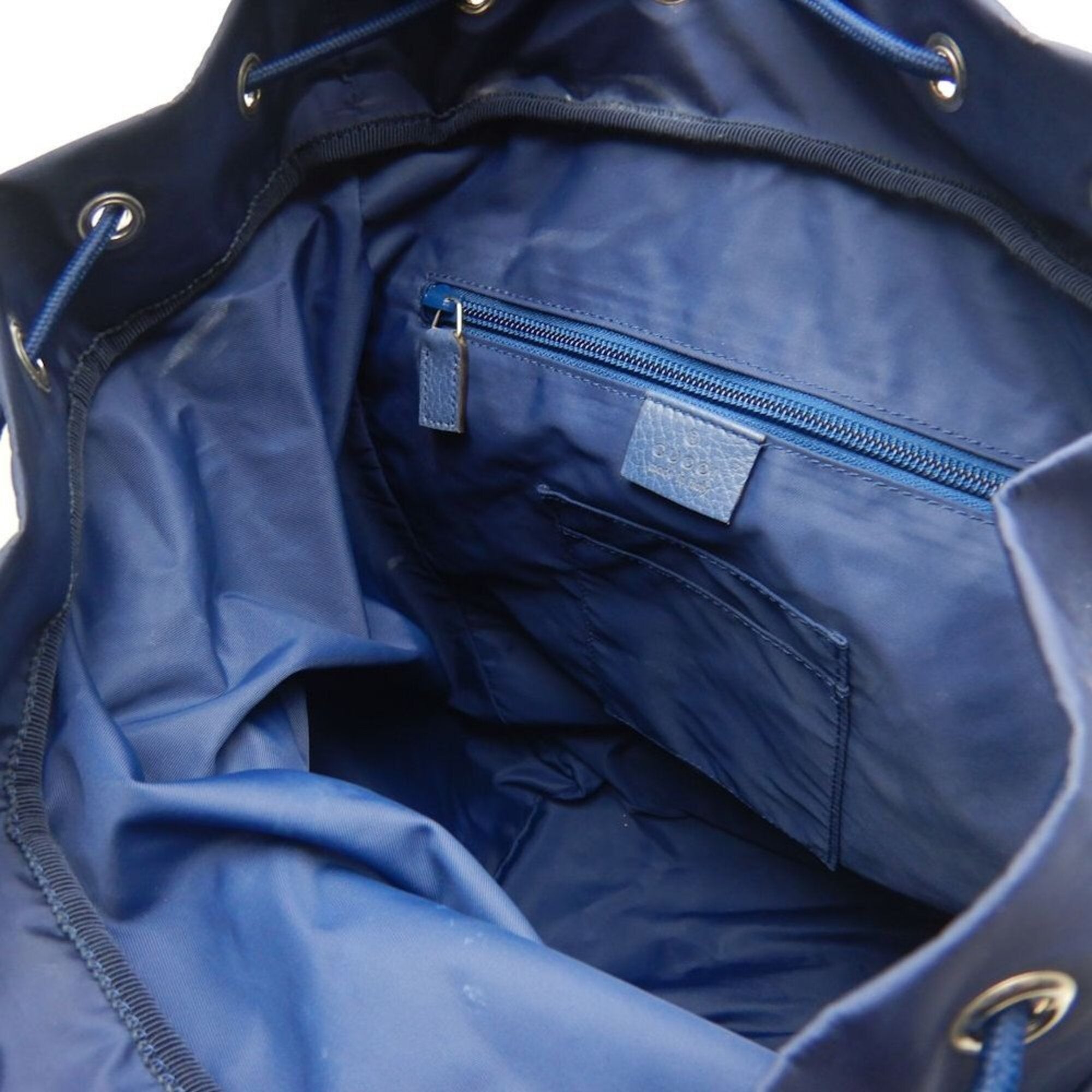 Gucci Navy Nylon Backpack (Pre-Owned)