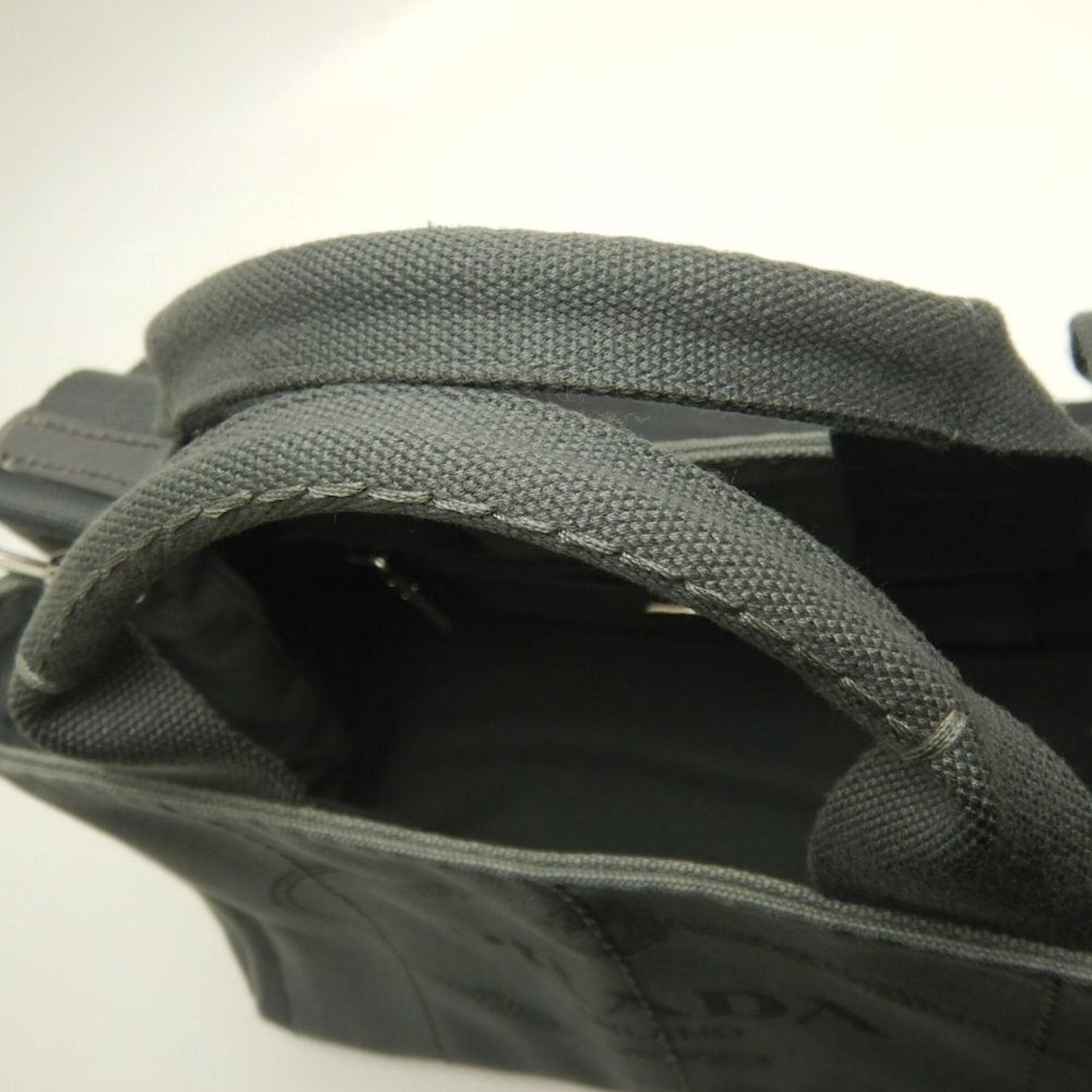 Prada Canapa Ardesia Canvas Tote Bag (Pre-Owned)