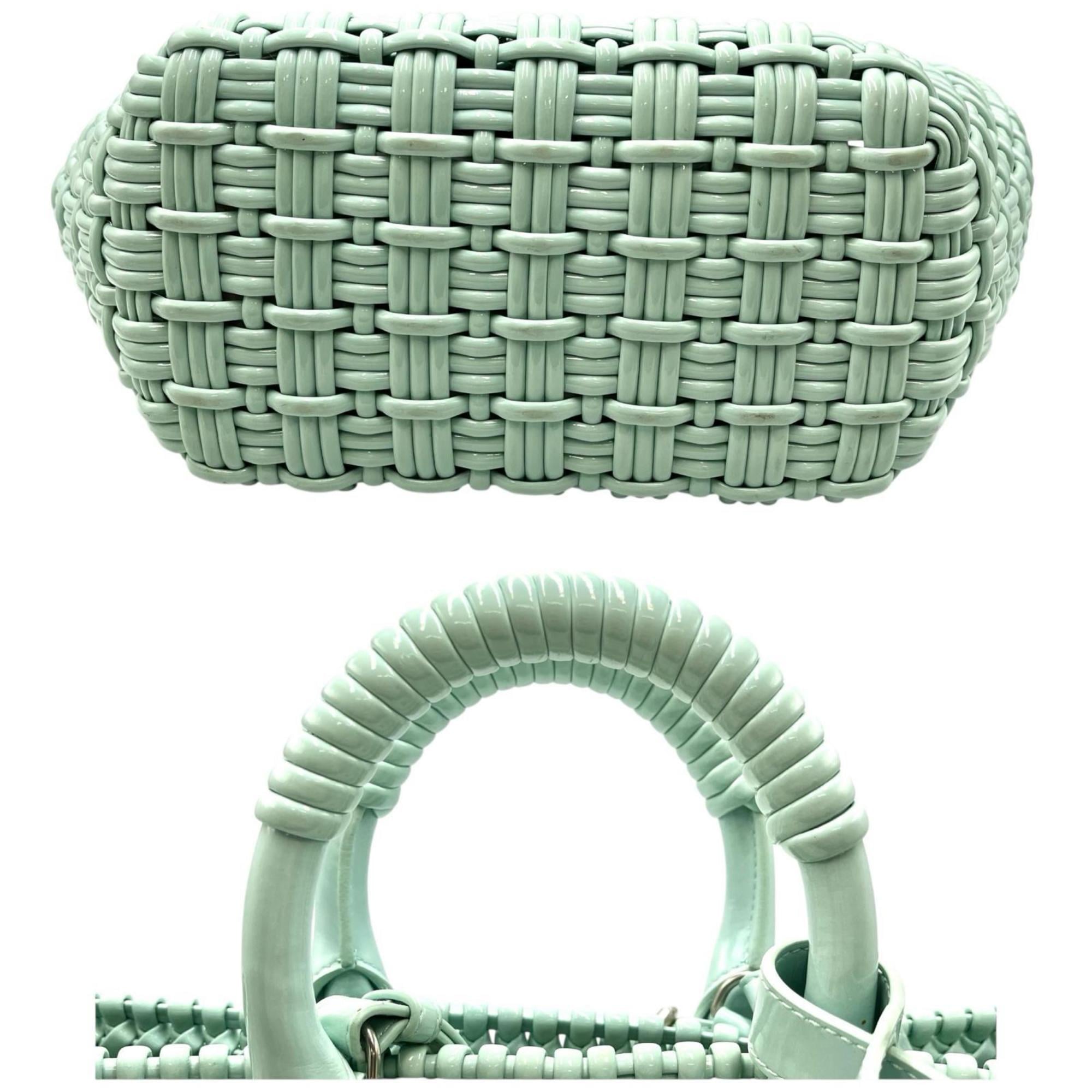Balenciaga Green Basket Handbag Shoulder Bag (Pre-Owned)