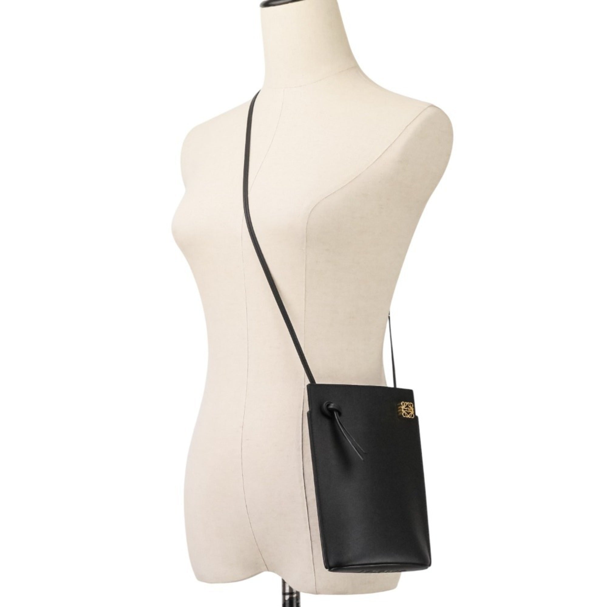 Loewe Black Leather Phone Wallet (Pre-Owned)