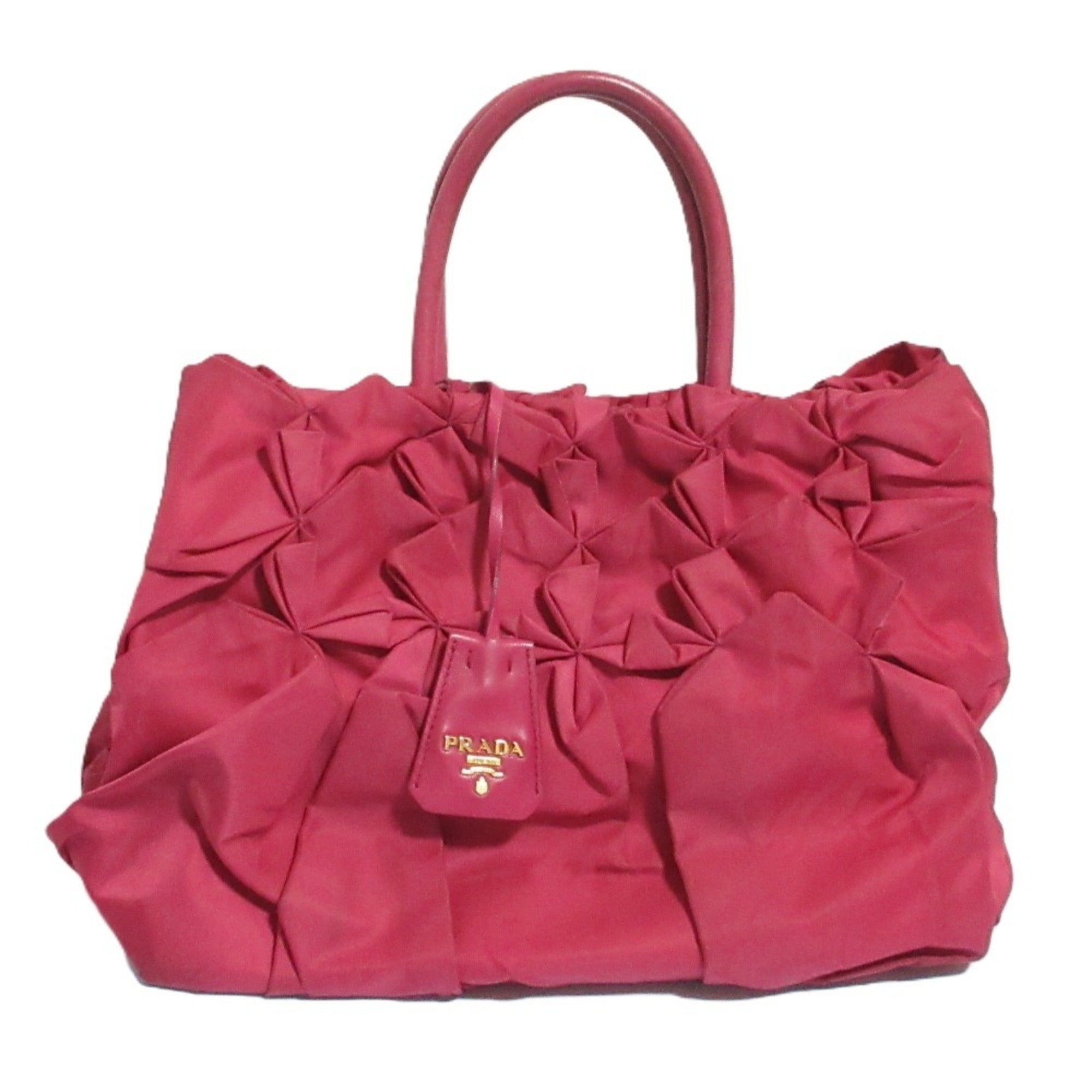 Prada Pink Nylon Handbag (Pre-Owned)