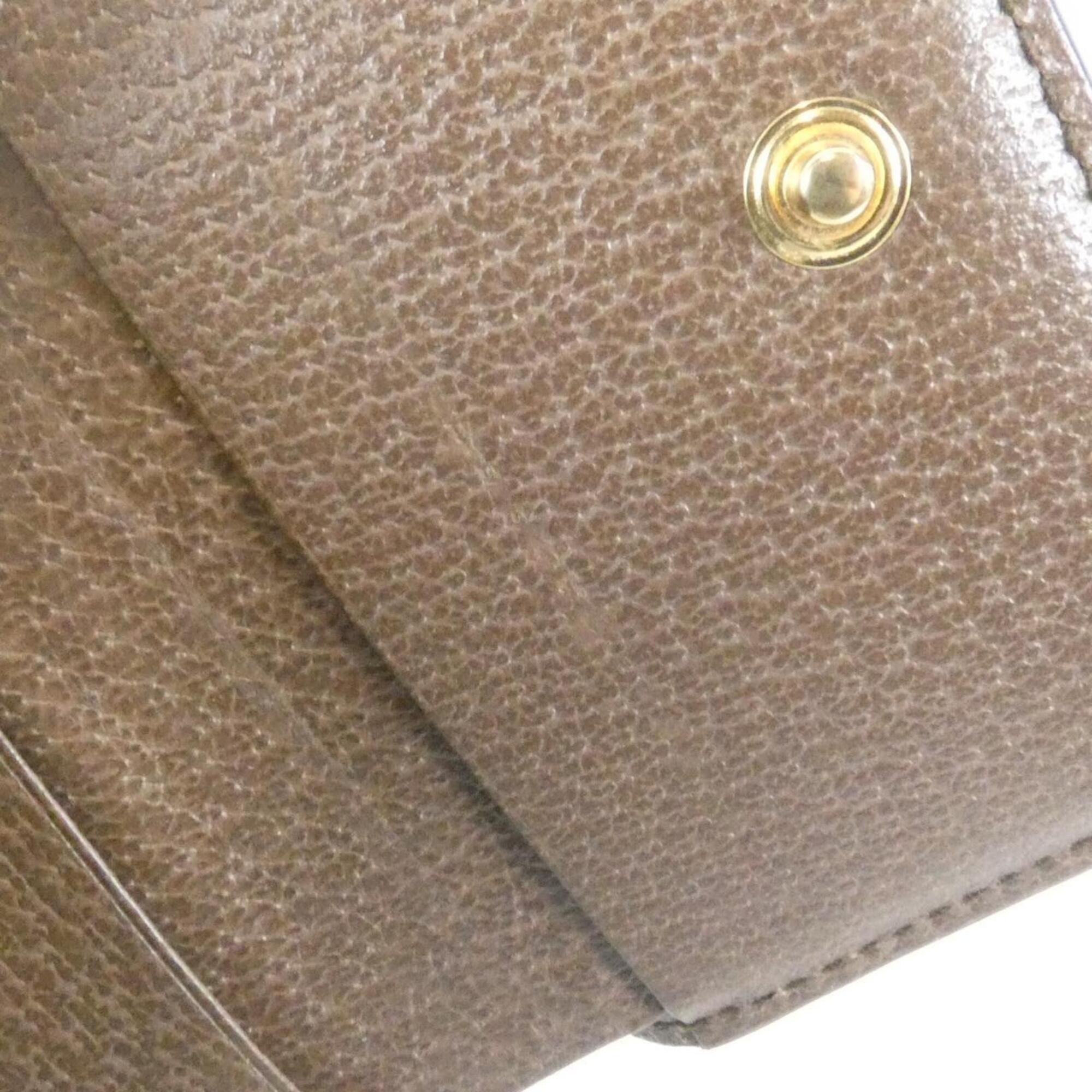 Gucci Beige Brown Gg Supreme Wallet (Tri-Fold) (Pre-Owned)