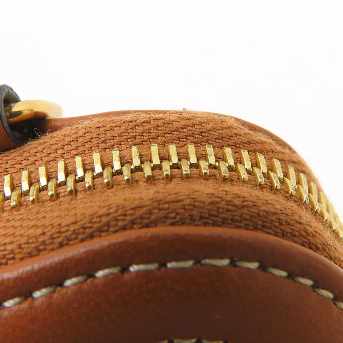 Celine Brown Coated Canvas Shoulder Bag (Pre-Owned)