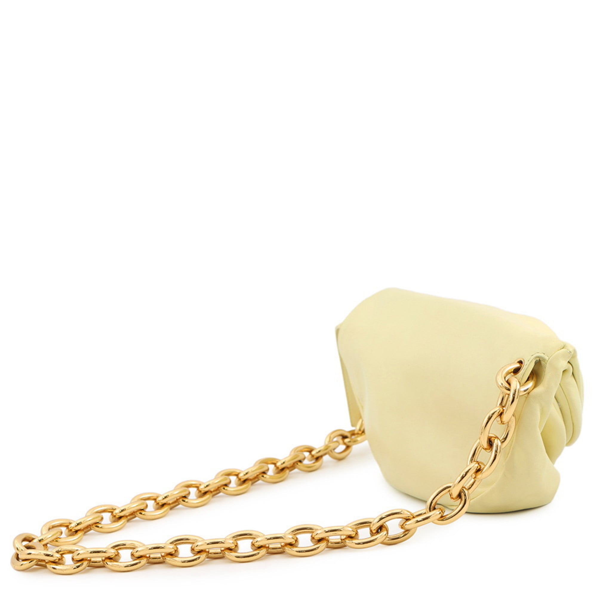Bottega Veneta Yellow Leather Handbag Sling Bag (Pre-Owned)
