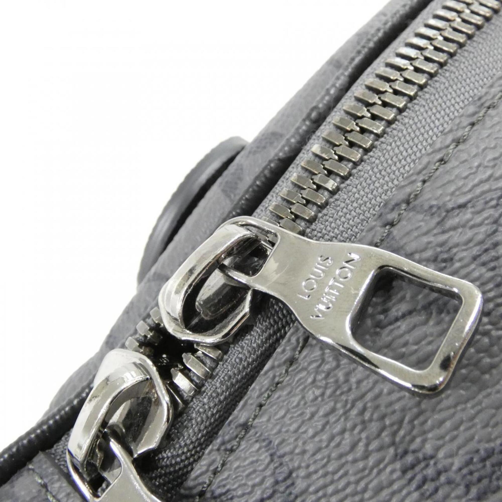 Louis Vuitton Monogram Eclipse Black Gris Coated Canvas Shoulder Bag (Pre-Owned)