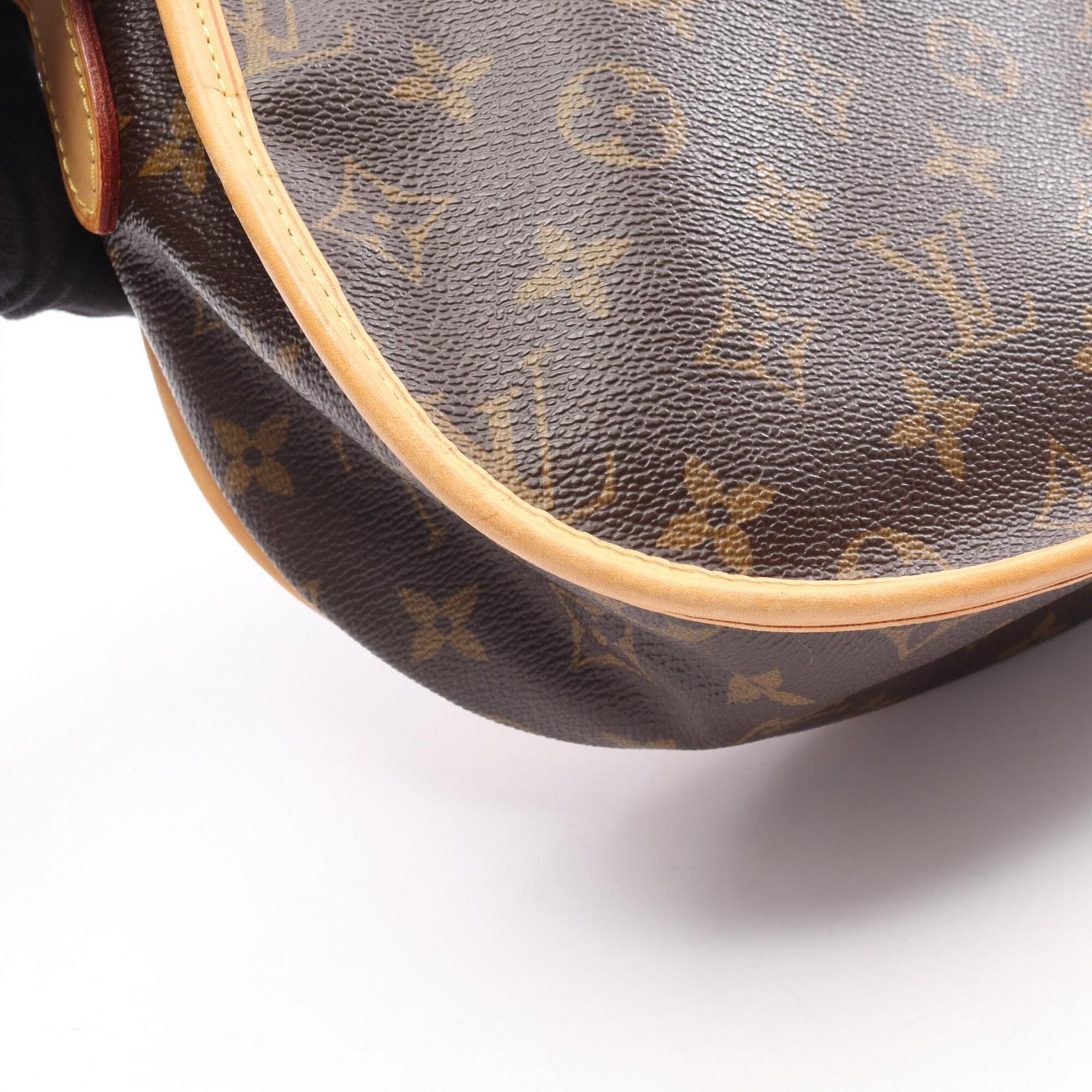 Louis Vuitton Brown Monogram Coated Canvas Leather Shoulder Bag (Pre-Owned)